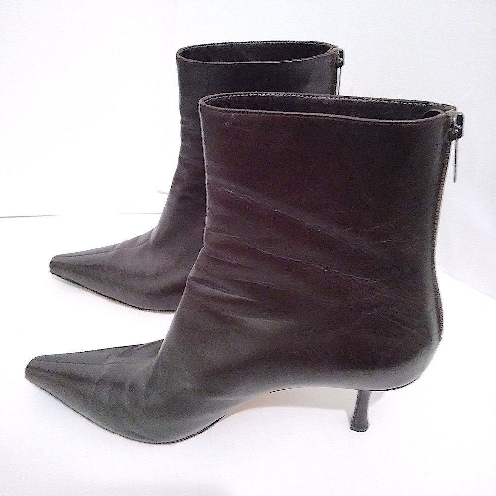 Jimmy Choo Chocolate Brown Leather Boots